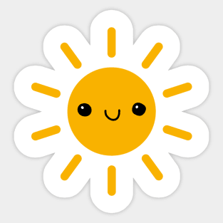 Cutey Face Sun Sticker